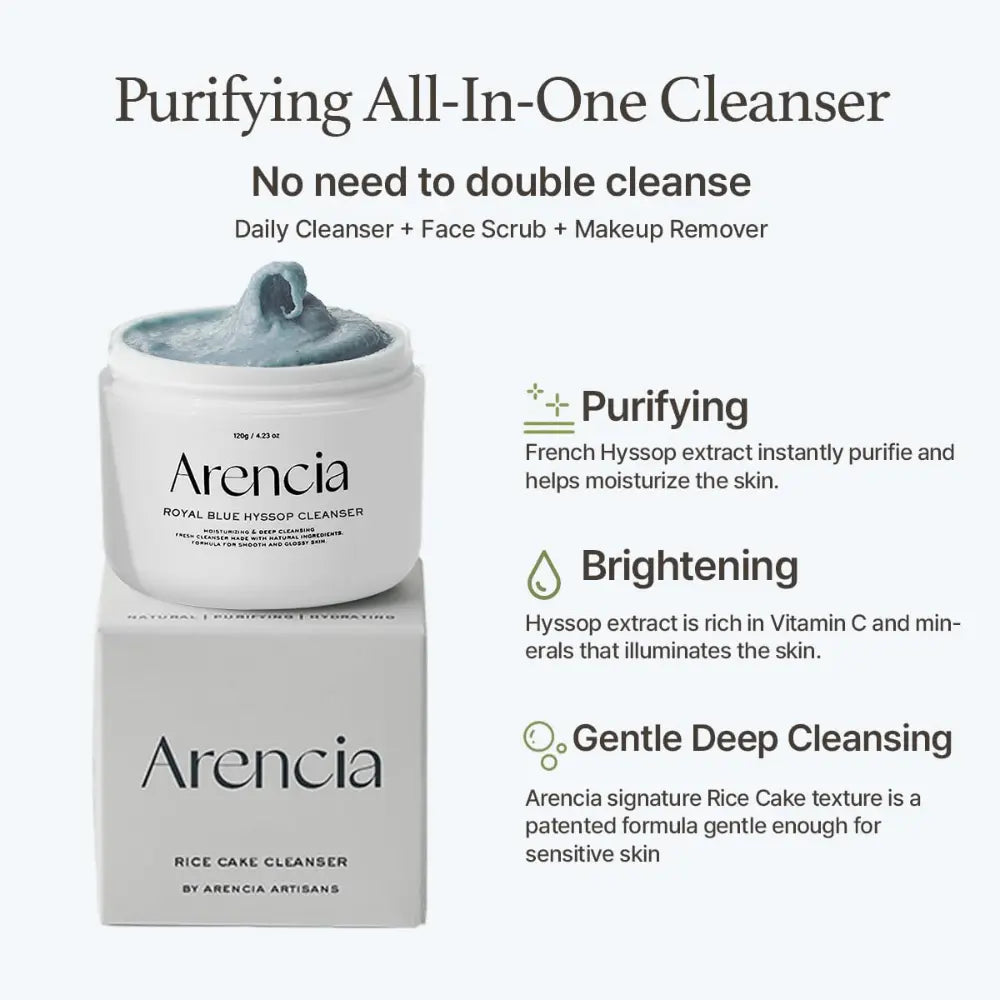 [ARENCIA] Royal Blue Hyssop Cleanser Special Set - 120g - SFOILER