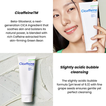 [B.READY] BE READY Cicaffeine Trouble Reset Cleansing Foam - 150g - SFOILER