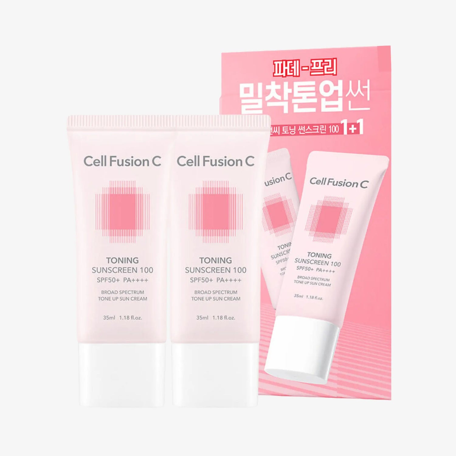 [CELL FUSION C] Toning Sunscreen SPF50+ PA++++ Twin Pack - 35ml x 2 - SFOILER