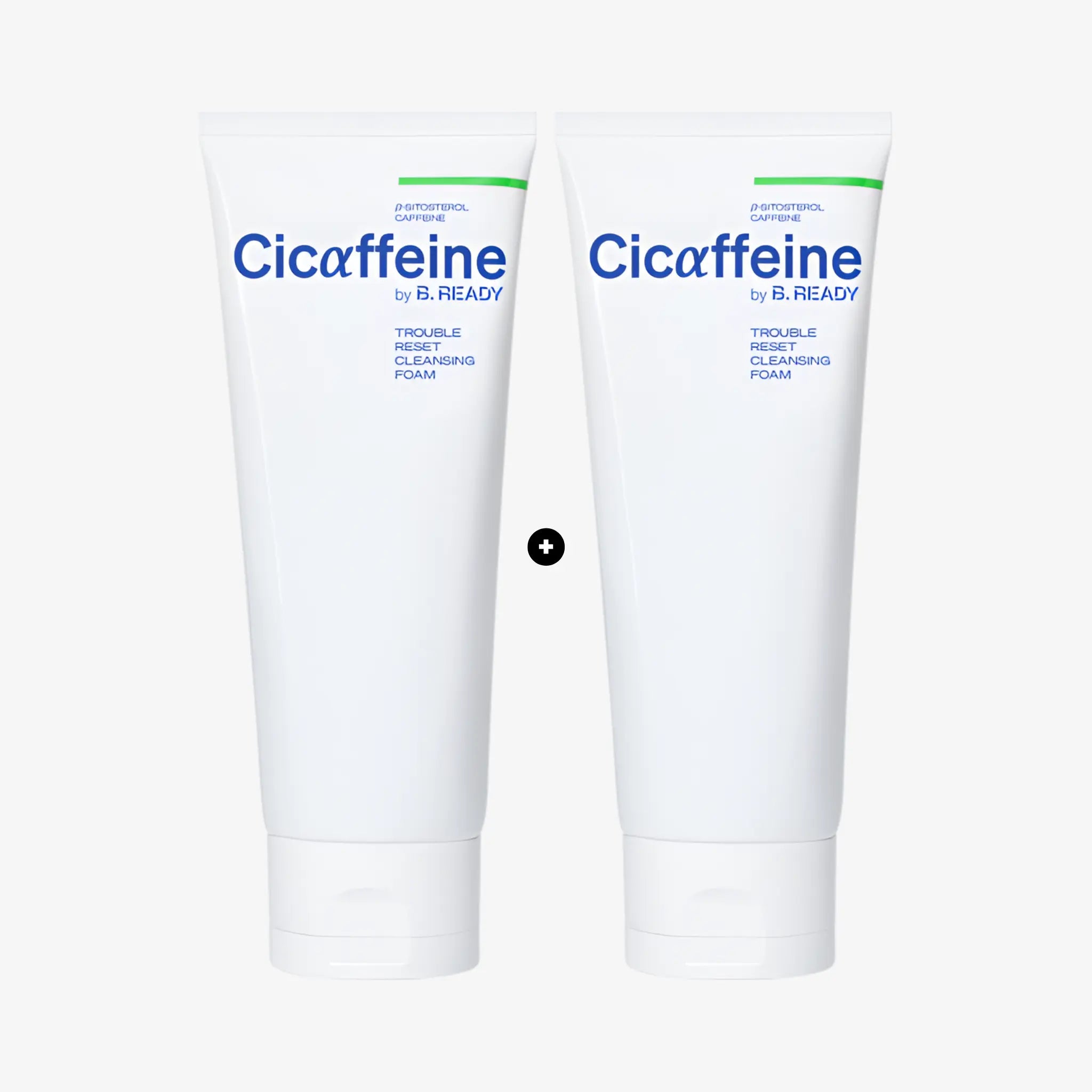 [B.READY] BE READY Cicaffeine Trouble Reset Cleansing Foam Twin Pack - 150g x 2