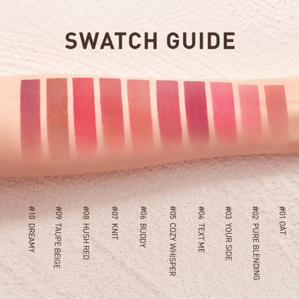 [3CE] Cashmere Hug Lipstick - 10 colors / 3.5g - SFOILER