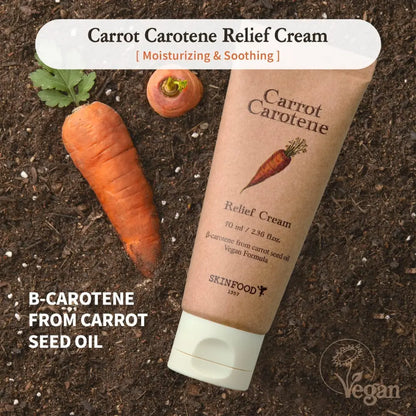 [SKINFOOD] Carrot Carotene Relief Cream Special Set - SFOILER