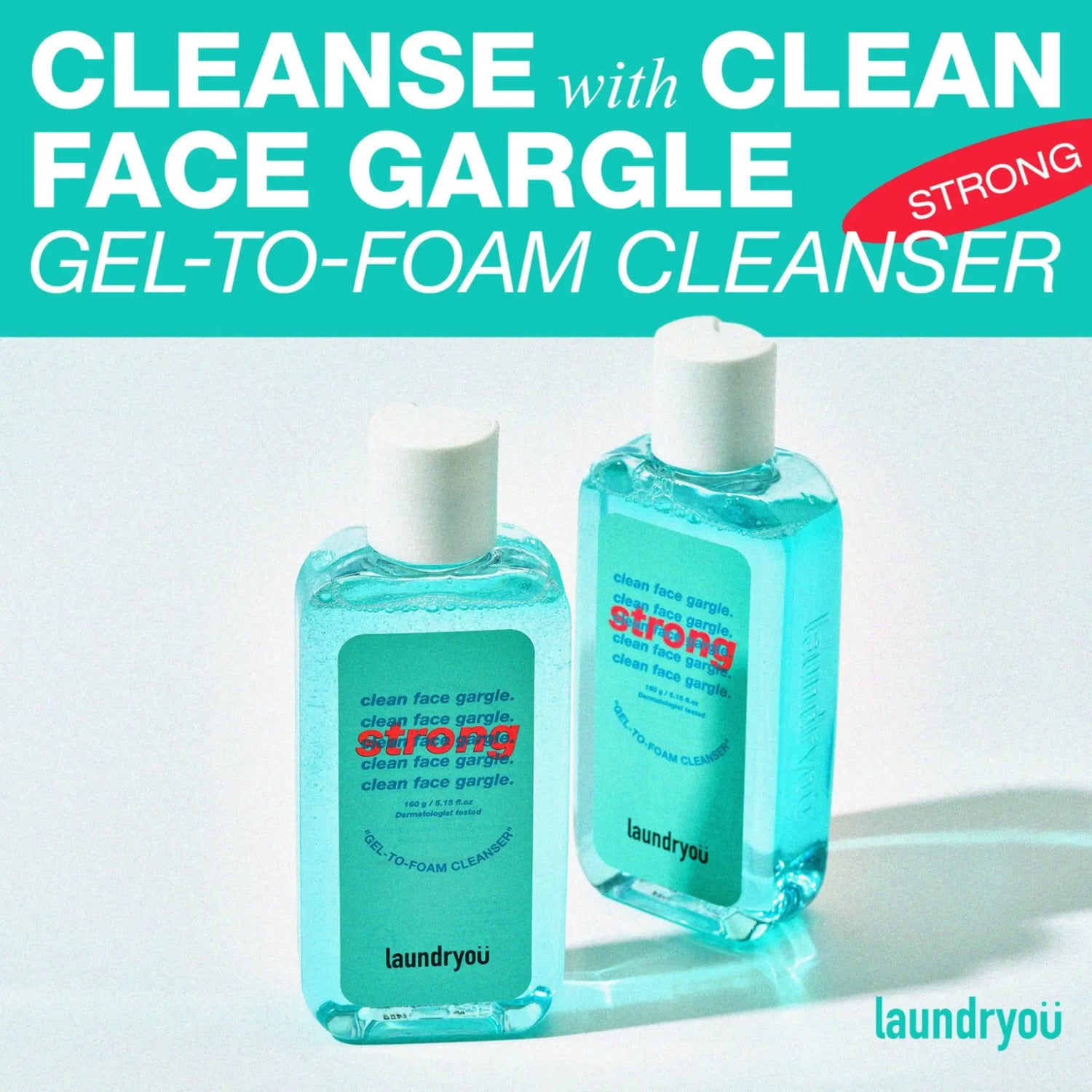 [LAUNDRYOU] Clean Face Gargle Gel-to-Foam Cleanser Strong Special Set - SFOILER