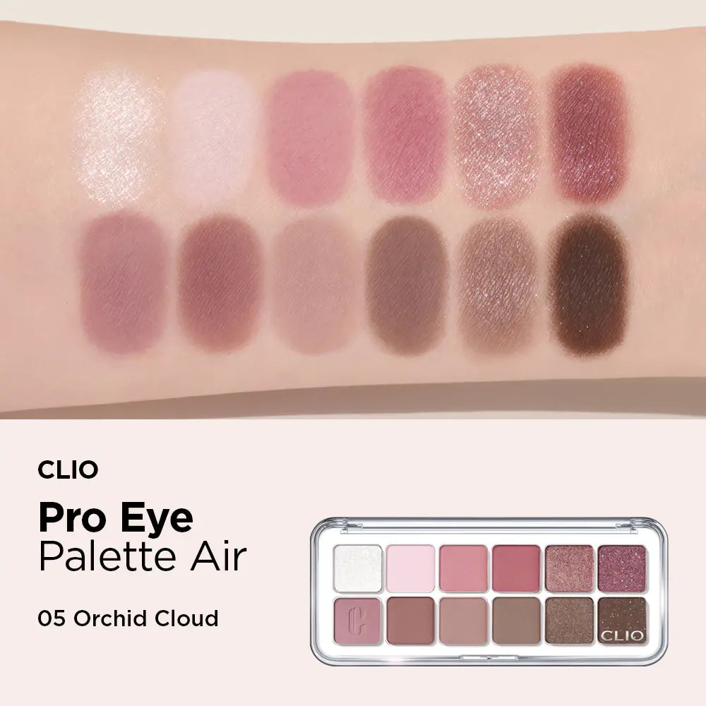 [CLIO] Pro Eye Palette Air - 15 colors / 0.6g x 12 - SFOILER