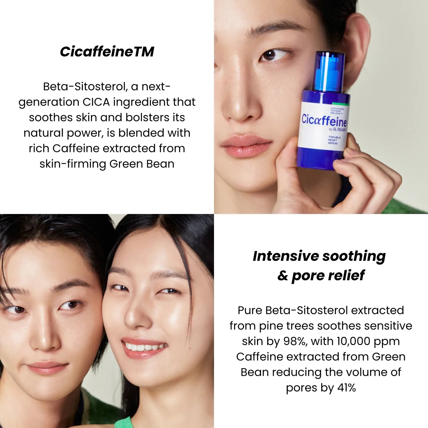 [B.READY] BE READY Cicaffeine Trouble Reset Serum Refill Set - SFOILER