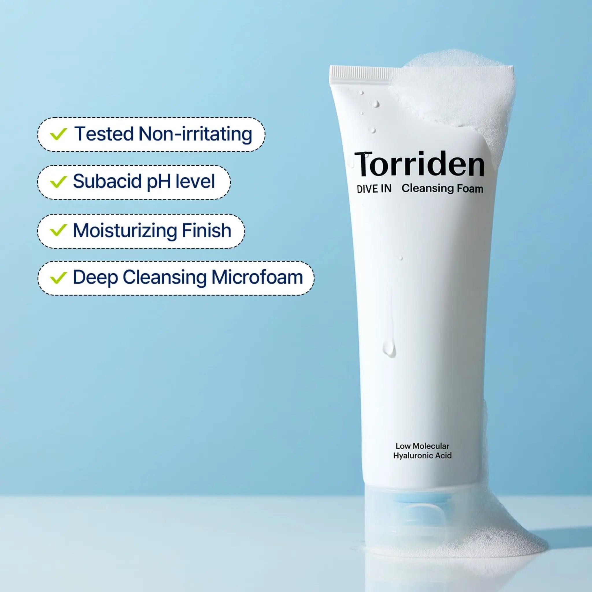 [TORRIDEN] Dive In Low Molecular Hyaluronic Acid Cleansing Foam Twin Pack - 150ml x 2 - SFOILER