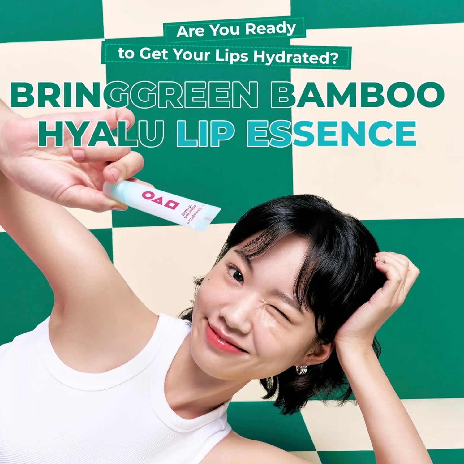 [BRING GREEN X SQUID GAME] Bamboo Hyalu Lip Essence Twin Pack - 11g x 2