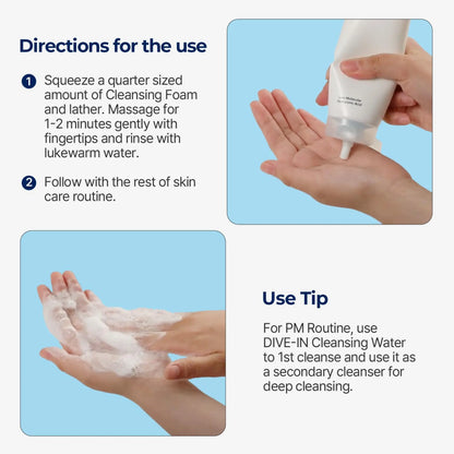 [TORRIDEN] Dive In Low Molecular Hyaluronic Acid Cleansing Foam Twin Pack - 150ml x 2 - SFOILER