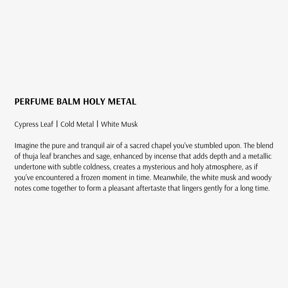 [TAMBURINS] Holy Metal Perfume Balm  6.5g - SFOILER