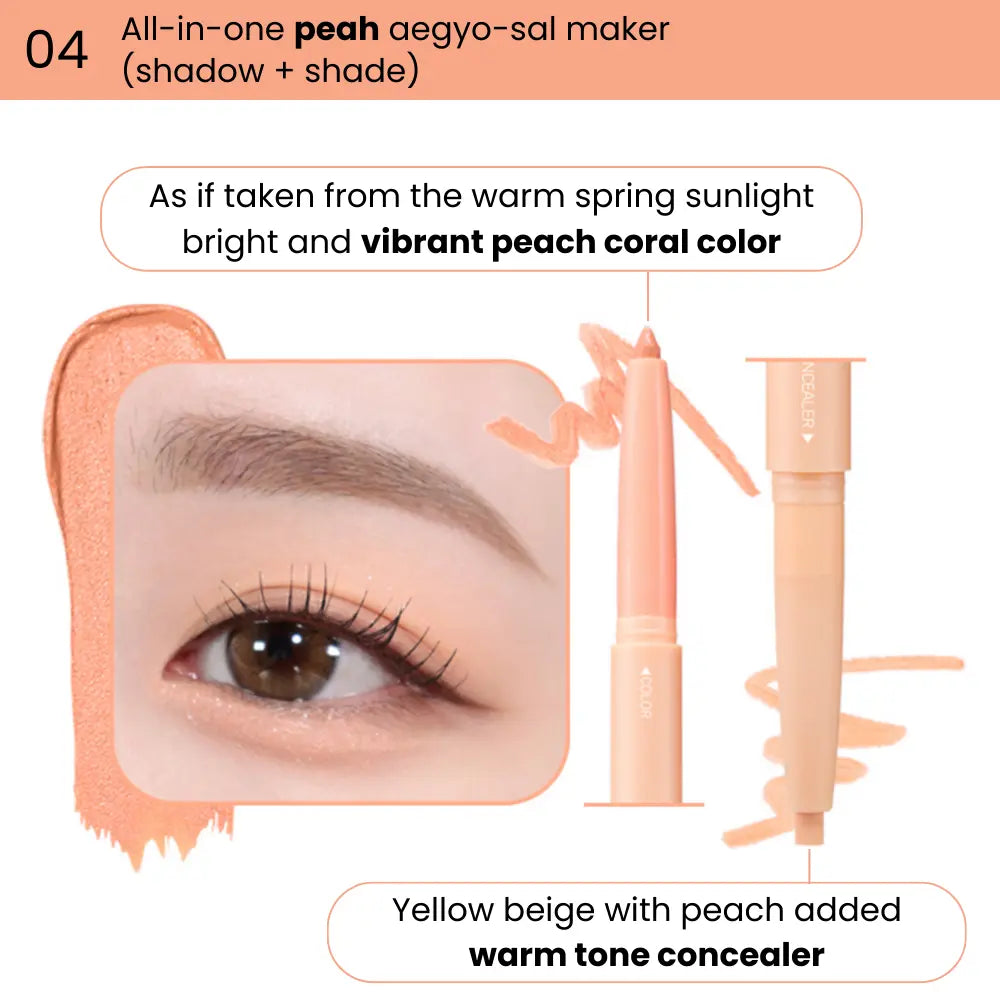 [COLORGRAM] All In One Aegyo-sal Maker Nunussi Edition – 8 colors / 0.2g + 0.15g - SFOILER