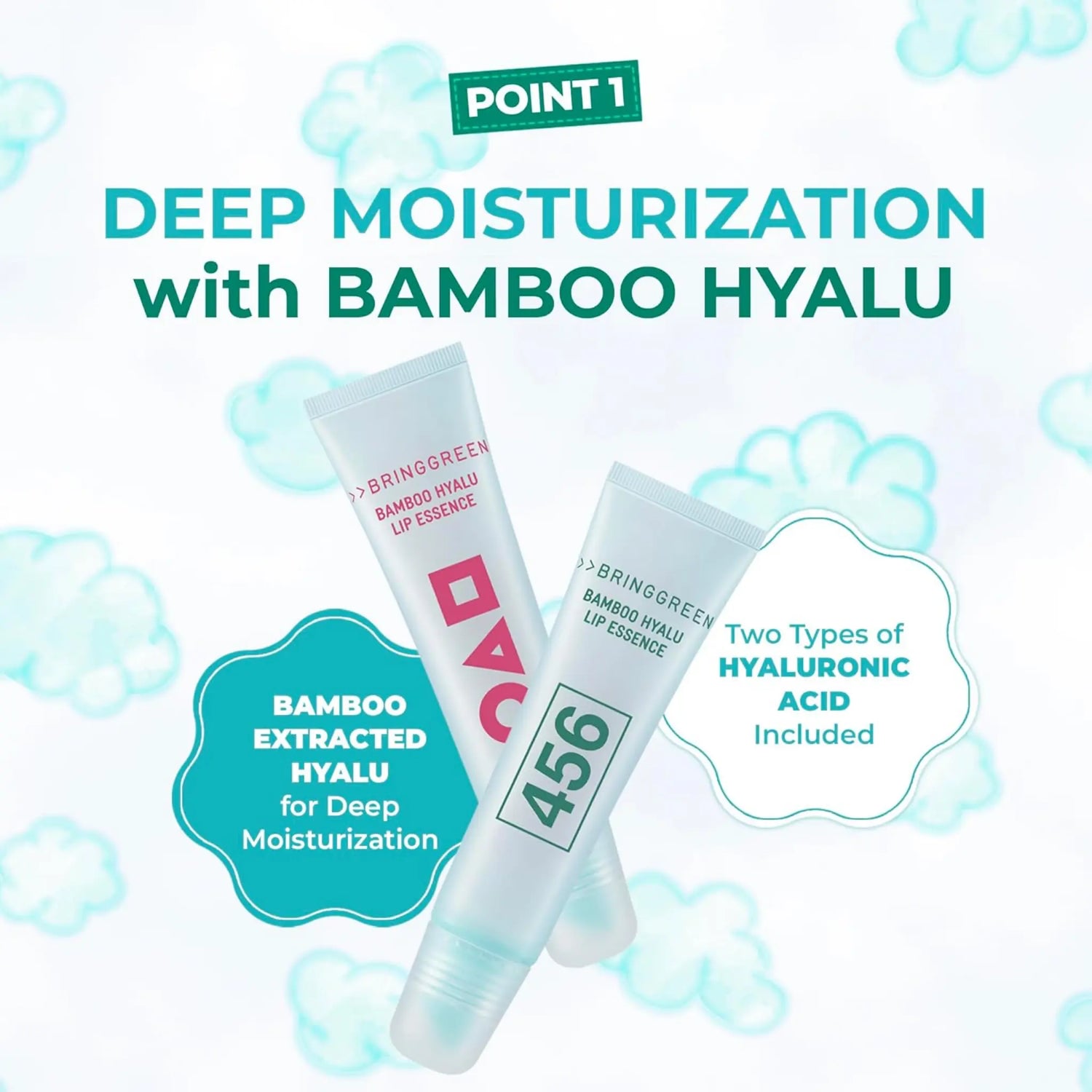 [BRING GREEN X SQUID GAME] Bamboo Hyalu Lip Essence Twin Pack - 11g x 2