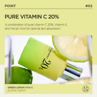 [ANUA] Green Lemon Vita C Blemish Serum &amp; Peach 70% Niacin Serum Set