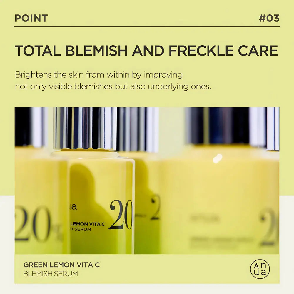 [ANUA] Green Lemon Vita C Blemish Serum & Peach 70% Niacin Serum Set