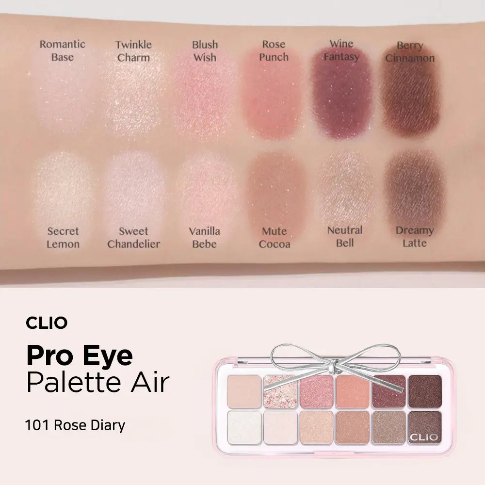 [CLIO] Pro Eye Palette Air - 15 colors / 0.6g x 12 - SFOILER