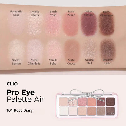 [CLIO] Pro Eye Palette Air - 15 colors / 0.6g x 12 - SFOILER