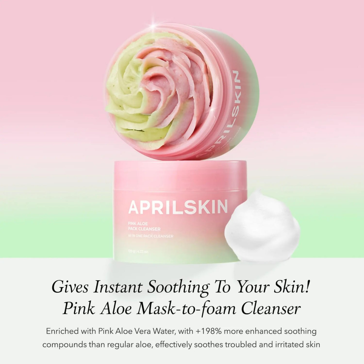 [APRILSKIN] Pink Aloe Pack Cleanser - 120g - SFOILER