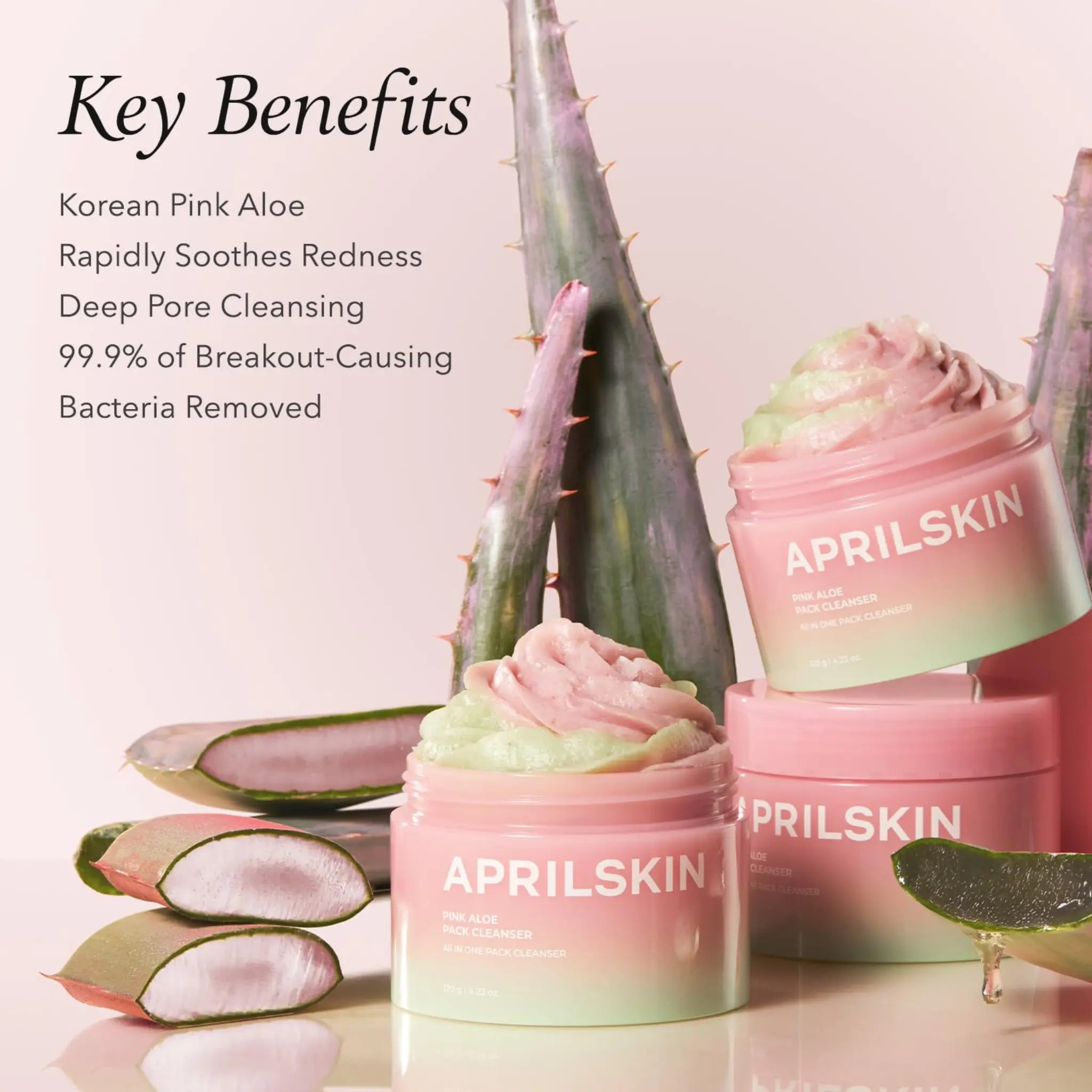 [APRILSKIN] Pink Aloe Pack Cleanser - 120g - SFOILER