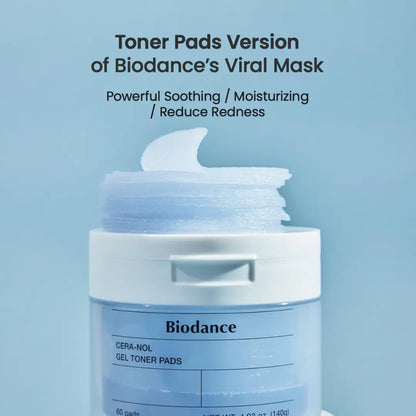 [BIODANCE] Hydro Cera-Nol Gel Toner Pads – 60 PADS / 140g - SFOILER