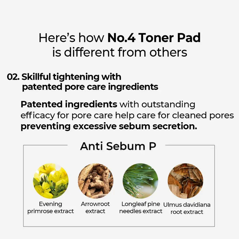 [NUMBUZIN] No.4 Pore Zero Peeled Egg Toner Pad - 70 + 10 pads - SFOILER