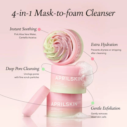 [APRILSKIN] Pink Aloe Pack Cleanser - 120g - SFOILER