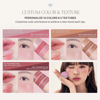 [HEART PERCENT] Dote on Mood Custom Lip &amp; Cheek - 7 colors / 9.4g - SFOILER