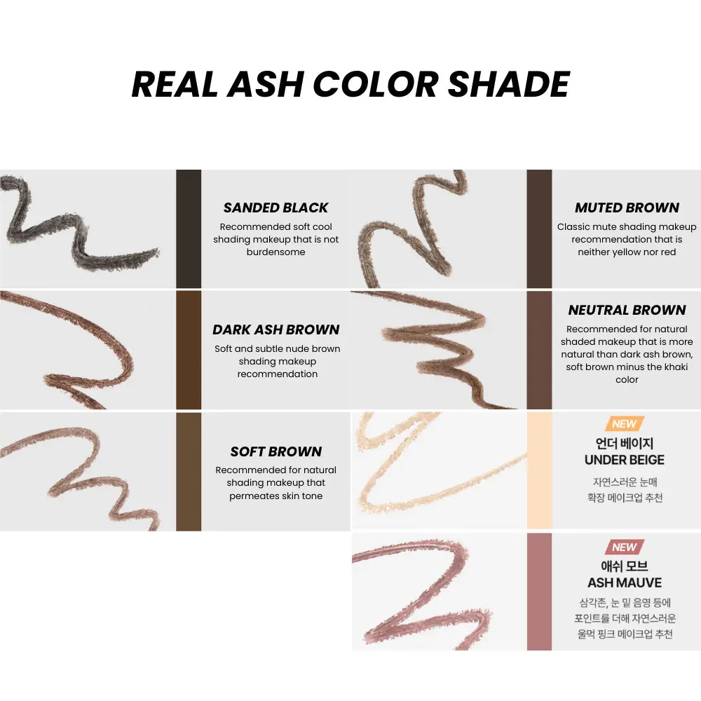 [WAKEMAKE] Real Ash Pencil Liner  6 colors / 0.14g - SFOILER