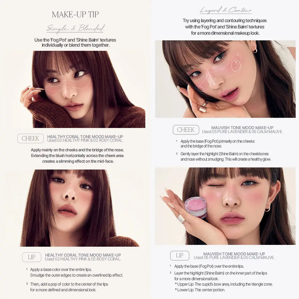 [HEART PERCENT] Dote on Mood Custom Lip &amp; Cheek - 7 colors / 9.4g - SFOILER