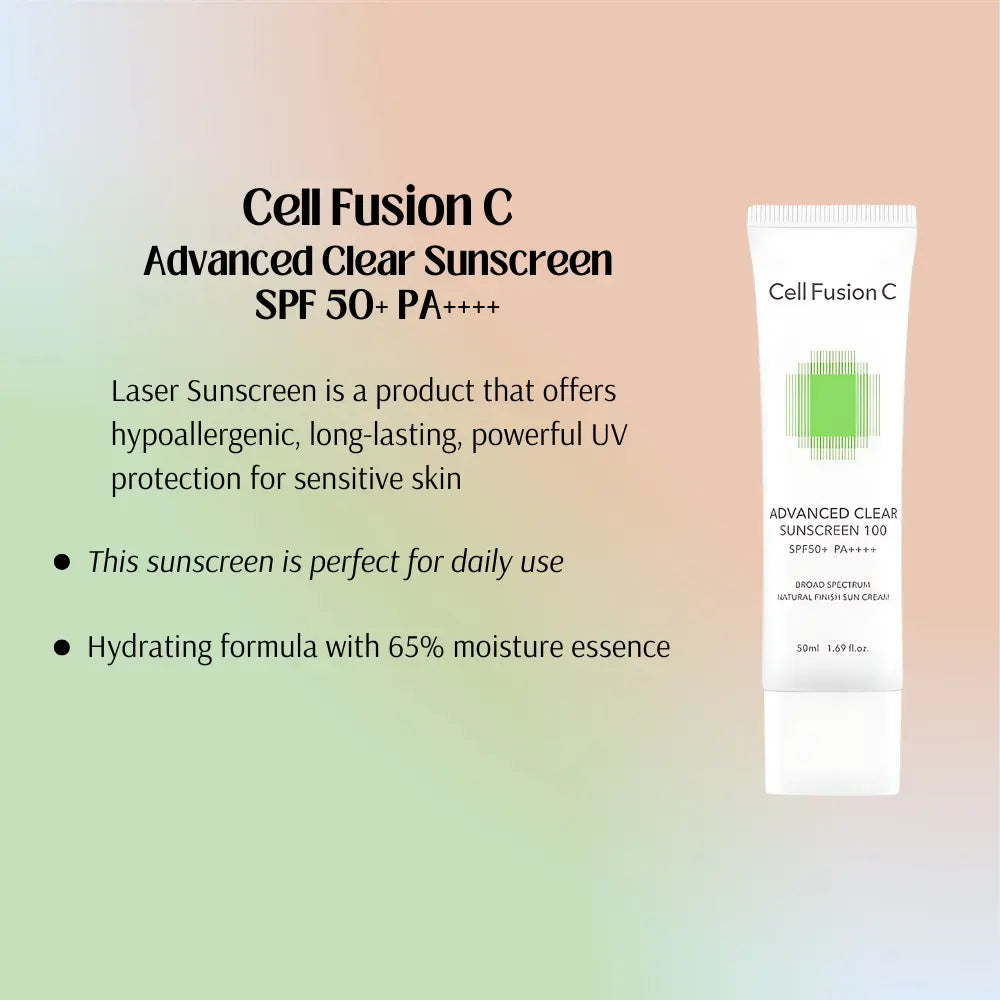 [CELL FUSION C] Advanced Clear Sunscreen SPF50+ PA++++ Twin Pack - 35ml x 2 - SFOILER