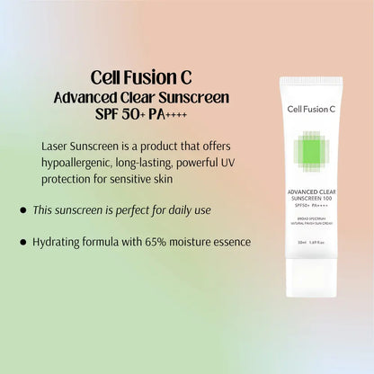 [CELL FUSION C] Advanced Clear Sunscreen SPF50+ PA++++ Twin Pack - 35ml x 2 - SFOILER