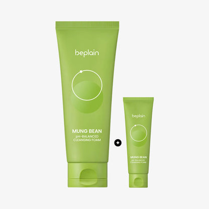 [beplain] Mung Bean pH-Balanced Cleansing Foam Special Set - 160ml