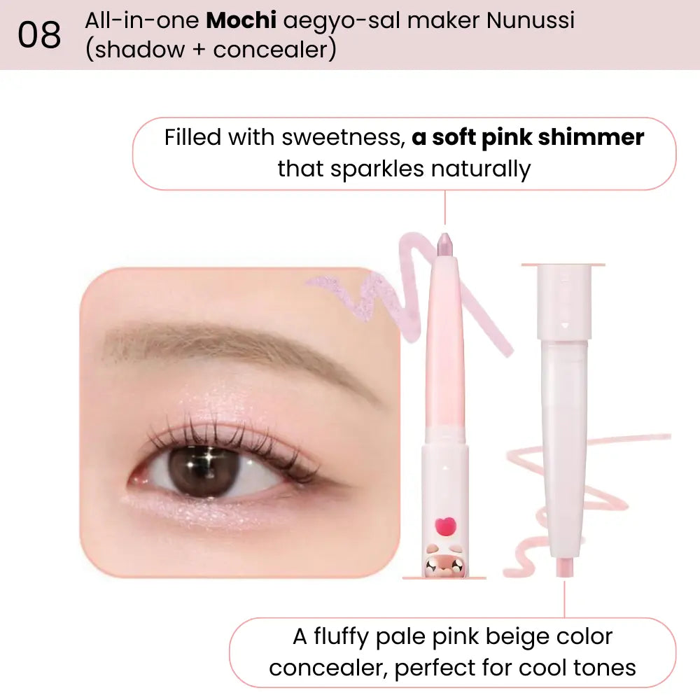 [COLORGRAM] All In One Aegyo-sal Maker Nunussi Edition – 8 colors / 0.2g + 0.15g - SFOILER