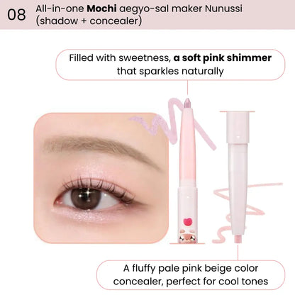 [COLORGRAM] All In One Aegyo-sal Maker Nunussi Edition – 8 colors / 0.2g + 0.15g - SFOILER