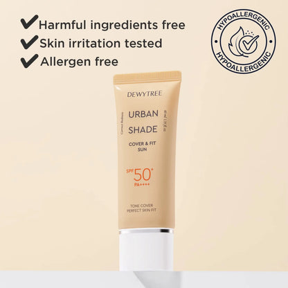 [DEWYTREE] Urban Shade Cover &amp; Fit Sun SPF50+ PA++++ Twin Pack - 40ml x 2 - SFOILER