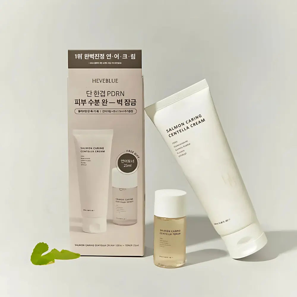 [HEVEBLUE] Salmon Caring Centella Cream Special Set - SFOILER