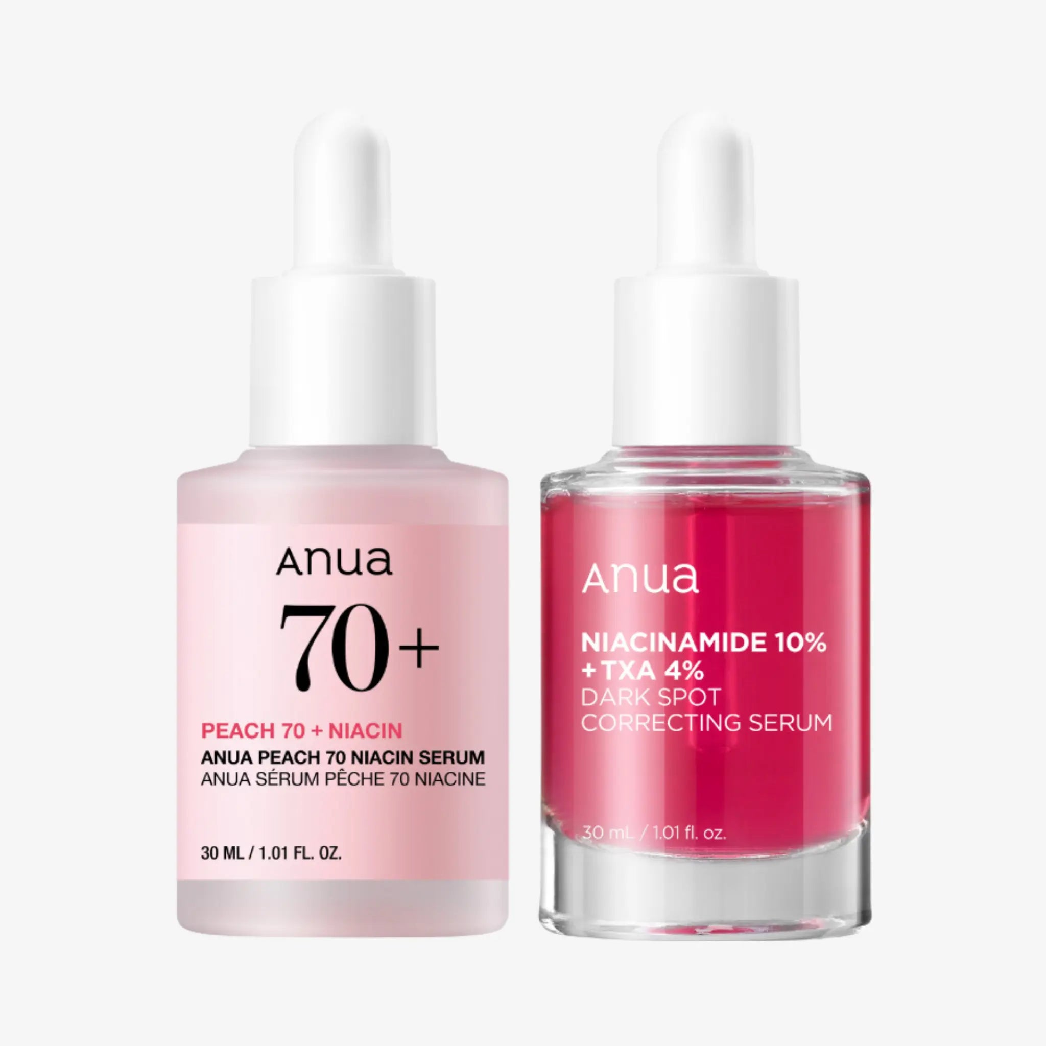 [ANUA] Peach 70% Niacin Serum & NIACINAMIDE 10%+TXA 4% Dark Spot Correcting Serum Set