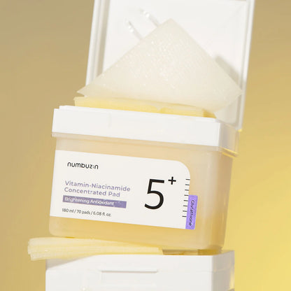 [NUMBUZIN] No.5+ Vitamin Niacinamide Concentrated Pad – 70 pads + 6 pads - SFOILER