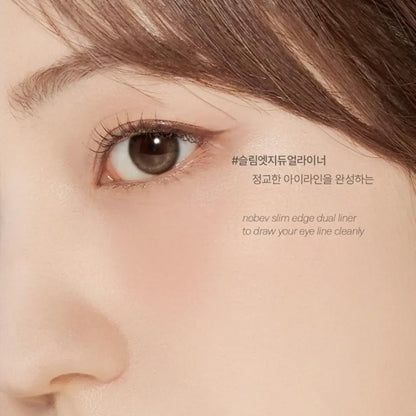 [NOBEV] Slim Edge Dual Eyeliner – 7 colors / 0.12g + 0.22g - SFOILER