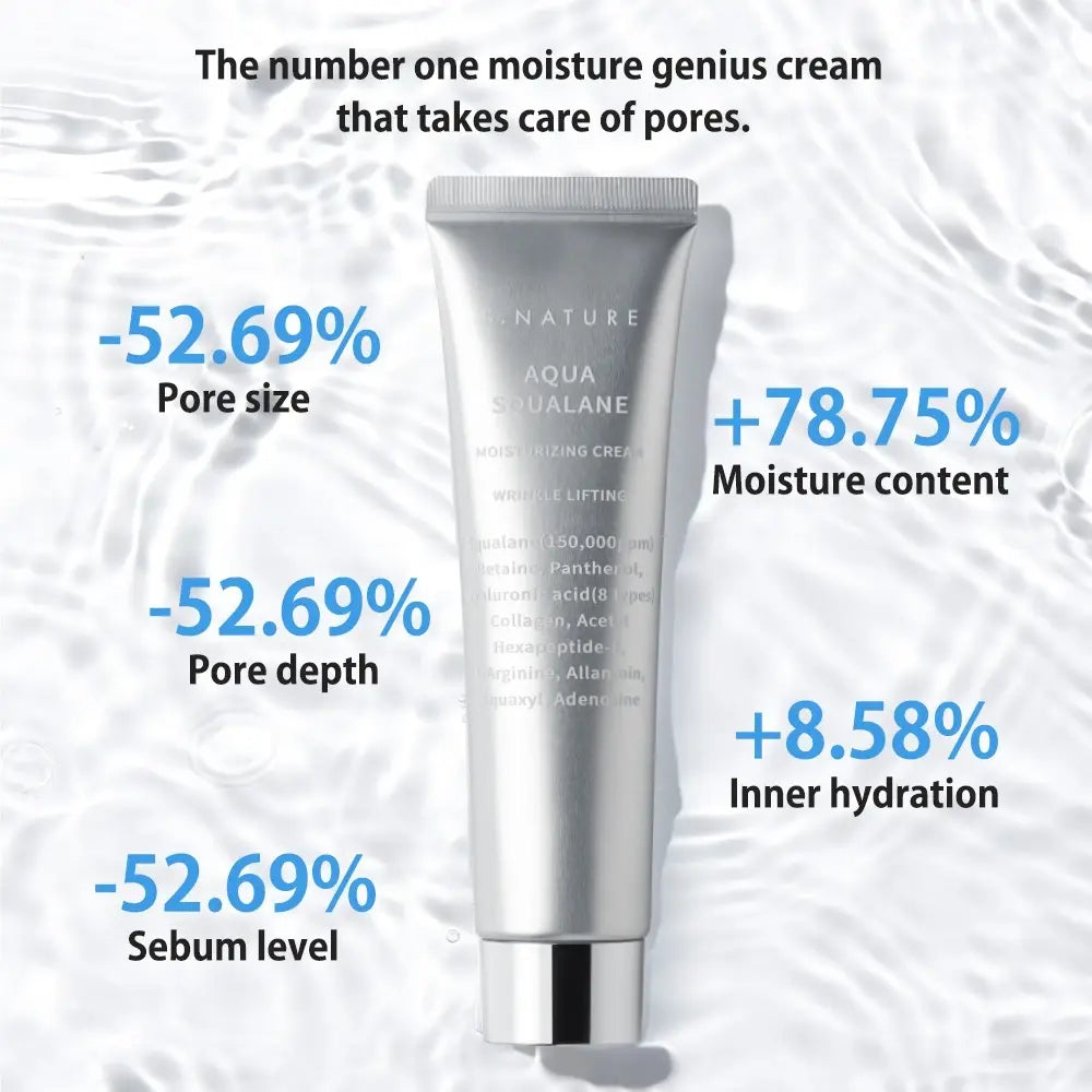 [S.NATURE] Aqua Squalane Moisturizing Cream Holiday Edition Twin Pack - 60ml x 2 - SFOILER