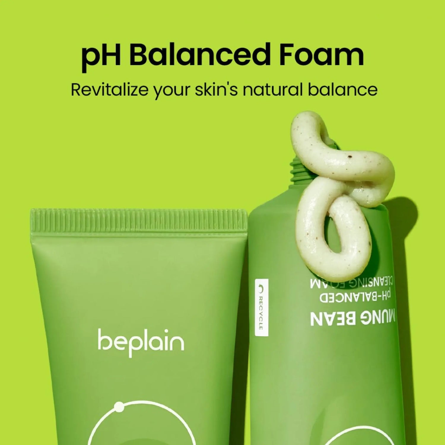 [beplain] Mung Bean pH-Balanced Cleansing Foam Special Set - 160ml