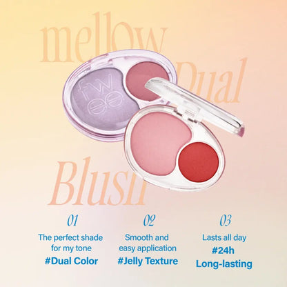 [FWEE] Mellow Dual Blusher – 12 colors / 7.2g - SFOILER