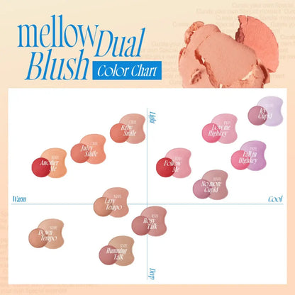 [FWEE] Mellow Dual Blusher – 12 colors / 7.2g - SFOILER