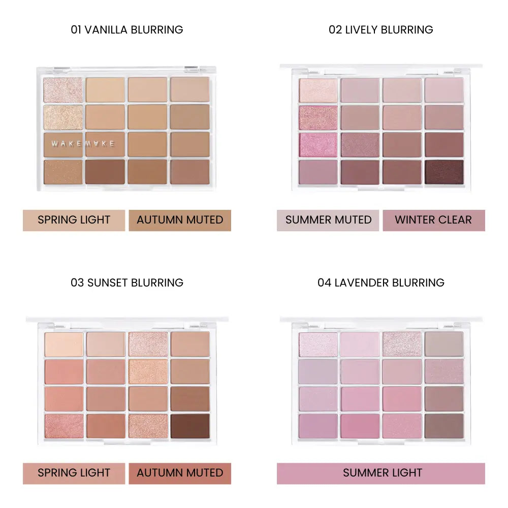 [WAKEMAKE] Soft Blurring Eye Palette  21 colors / 14g - SFOILER