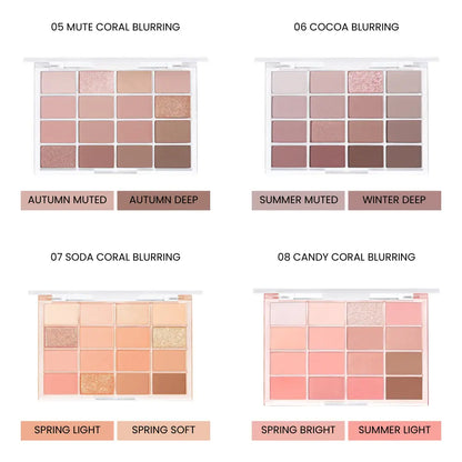 [WAKEMAKE] Soft Blurring Eye Palette  21 colors / 14g - SFOILER