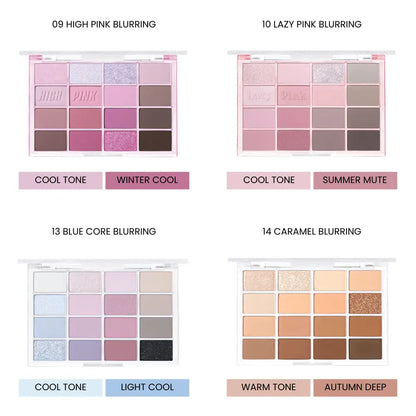 [WAKEMAKE] Soft Blurring Eye Palette  21 colors / 14g - SFOILER