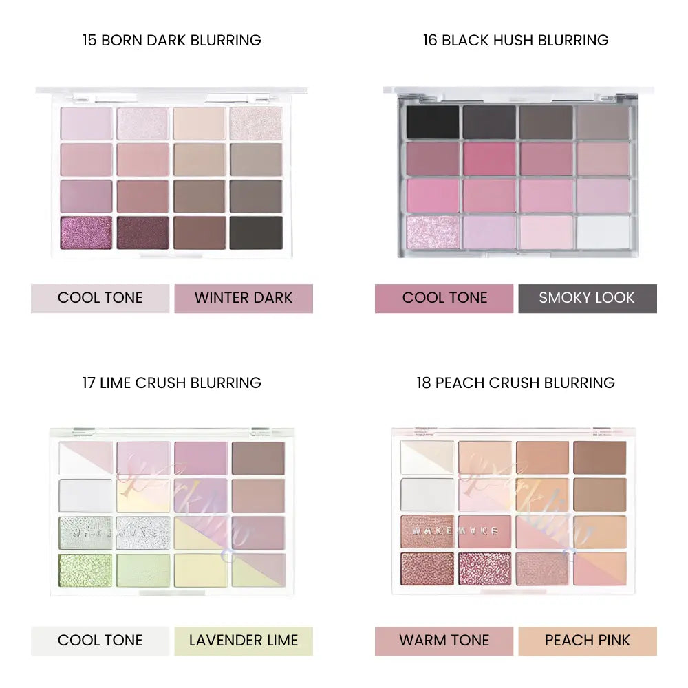 [WAKEMAKE] Soft Blurring Eye Palette  21 colors / 14g - SFOILER