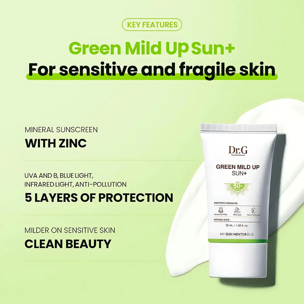 [DR.G] Green Mild Up Sun+ SPF50+ PA++++ Holiday Edition - SFOILER