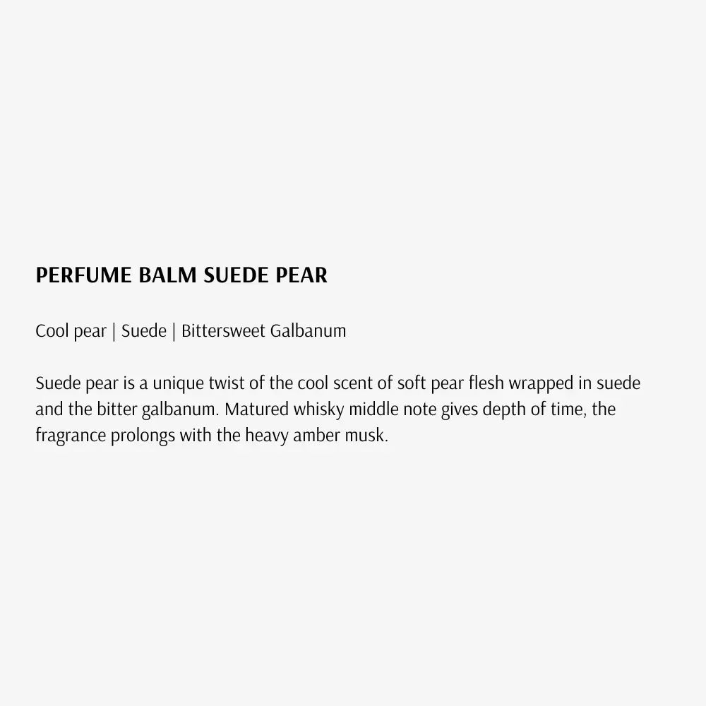 [TAMBURINS] Suede Pear Perfume Balm  6.5g - SFOILER