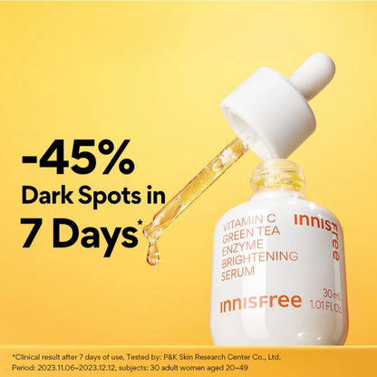 [INNISFREE] Green Tea Enzyme Vitamin C Brightening Serum Holiday Edition - SFOILER