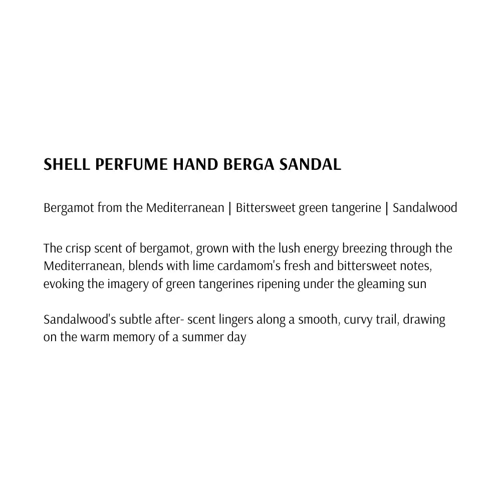 [TAMBURINS] Shell Perfume Hand Berga Sandal - 30ml - SFOILER