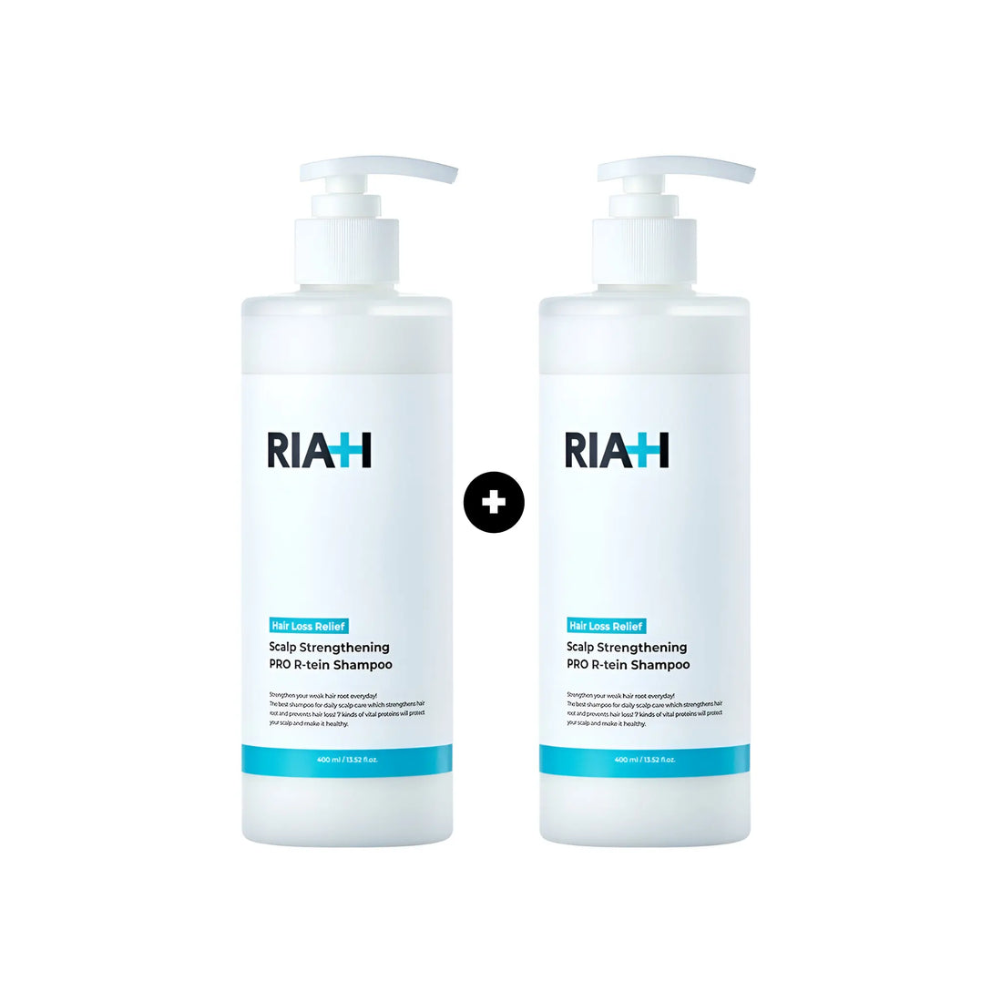 [RIAH] Scalp Strengthening Pro R-tein Shampoo Twin Pack – 400ml X 2